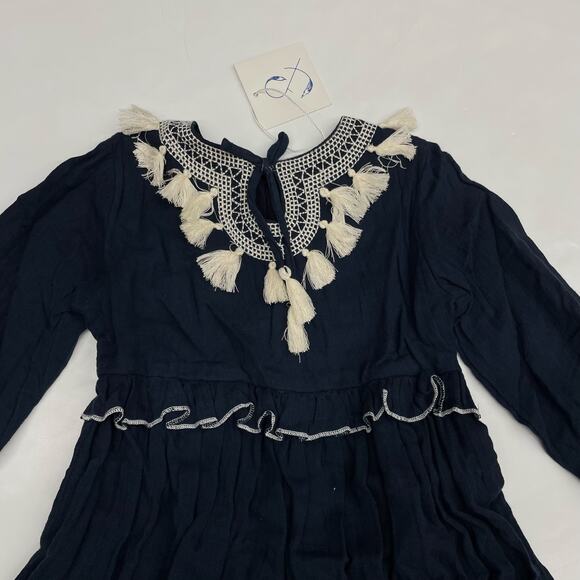 NWT Poppet & Fox Size 6 Embroidered Keyhole Neck Dress - Picture 4 of 5